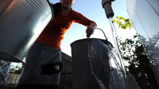 collecting water