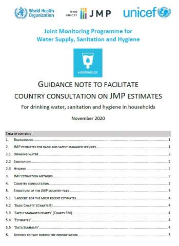 Country consultation WASH in households