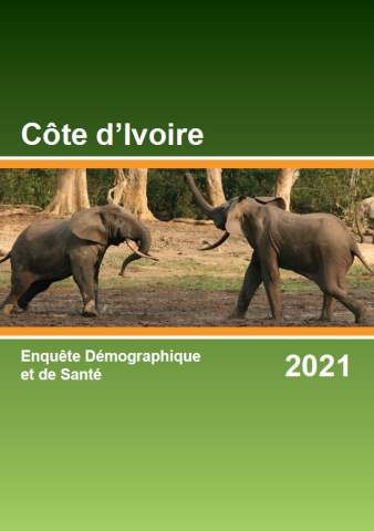 Cover of Cote d'Ivoire 2021 DHS report