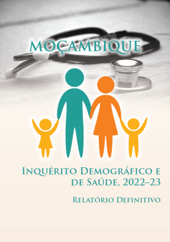 Report cover with picture of stethoscope and drawing of four family members
