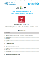 Cover page for 2025 country consultation on WASH in schools